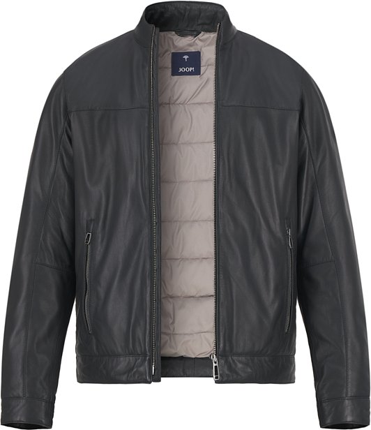 JOOP! Herren Lederjacke schwarz