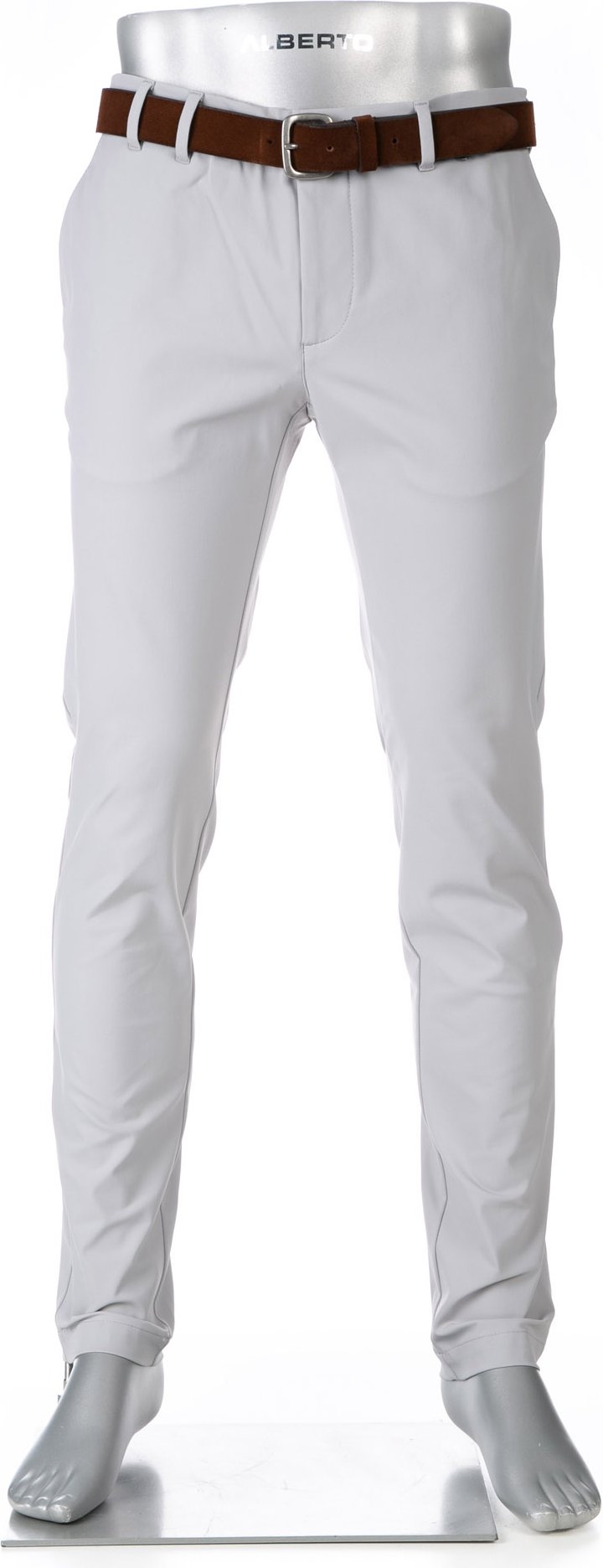 Alberto Golf Herren Golfhose grau Slim Fit