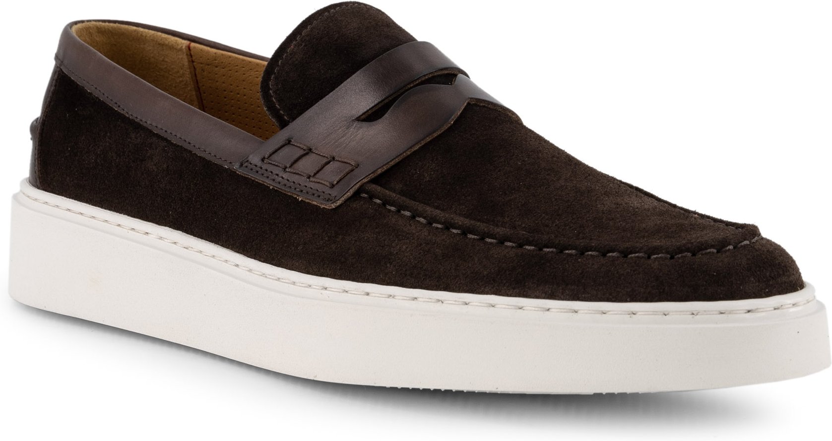 Thumbnail - rosso e nero Herren Slipper braun Velours
