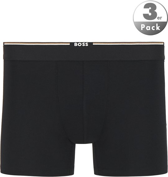 BOSS Black Herren Unterwäsche schwarz Baumwolle & Mix Gemustert,unifarben