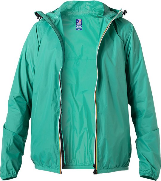 K-WAY Herren Regenjacke grün unifarben