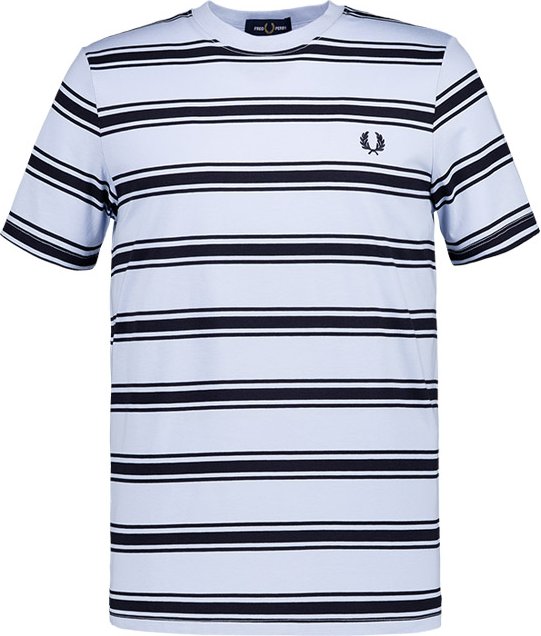 Fred Perry Herren T-Shirt blau gestreift
