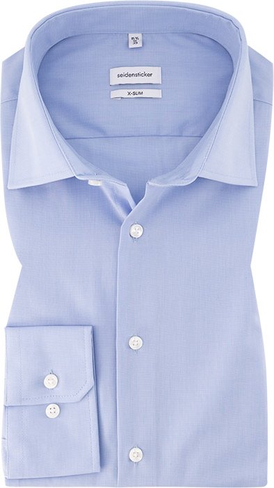 Seidensticker Herren Hemd blau Slim Fit