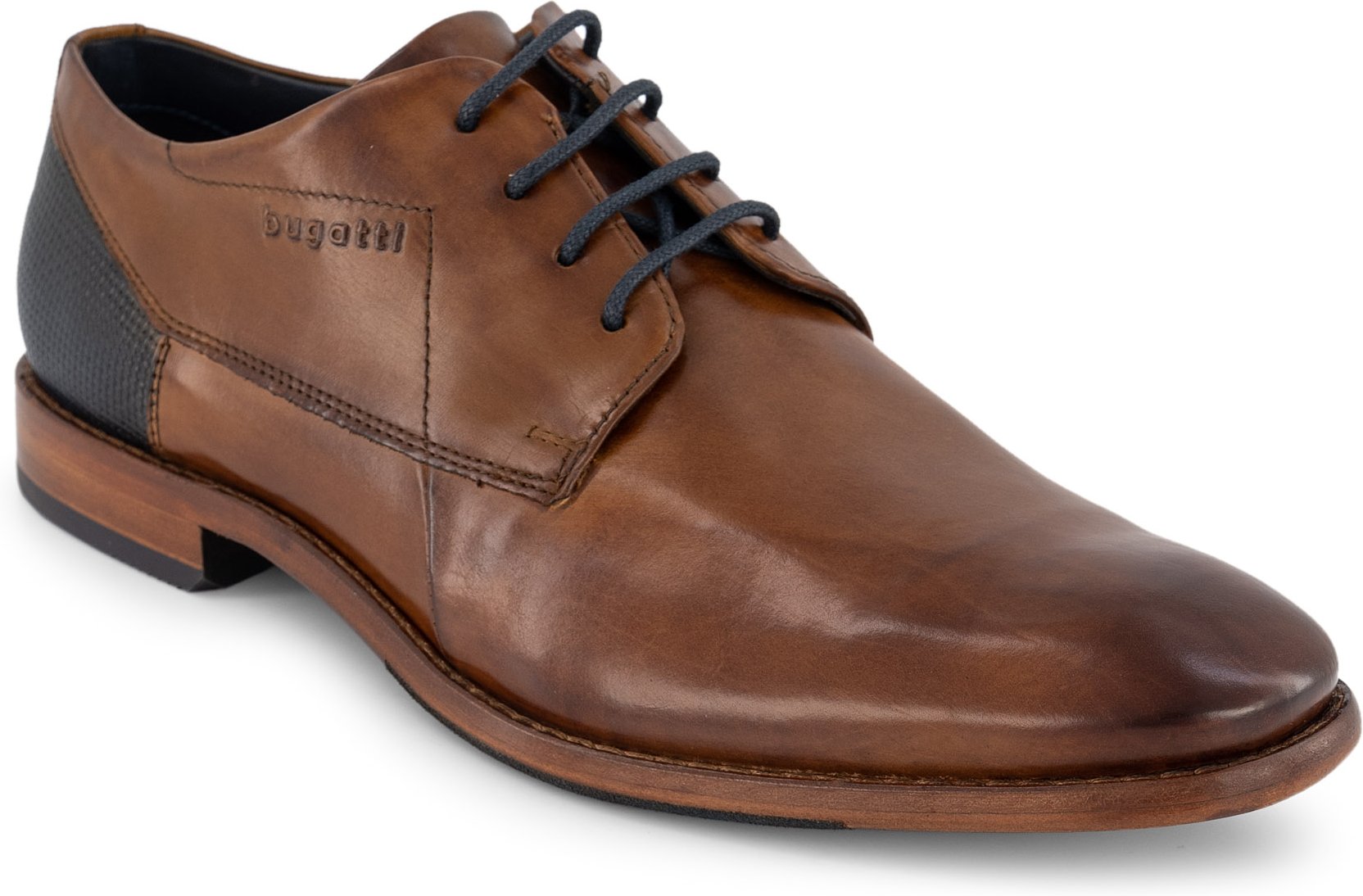 bugatti Herren Derby braun Glattleder