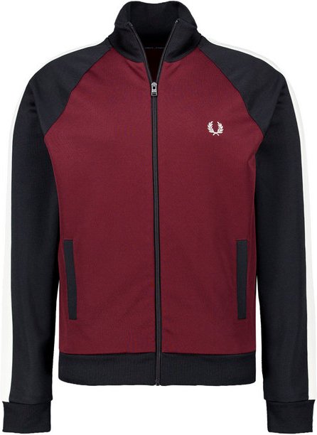 Fred Perry Herren Sweatjacke rot,schwarz unifarben