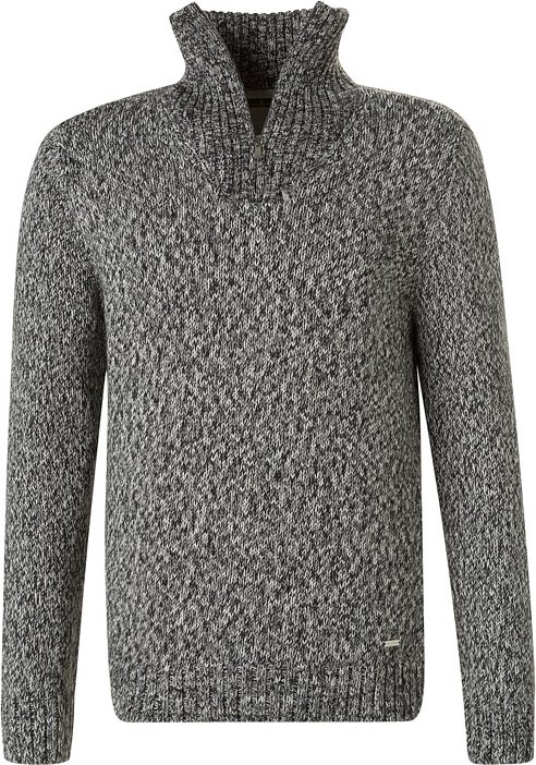 RAGMAN Herren Troyer grau unifarben