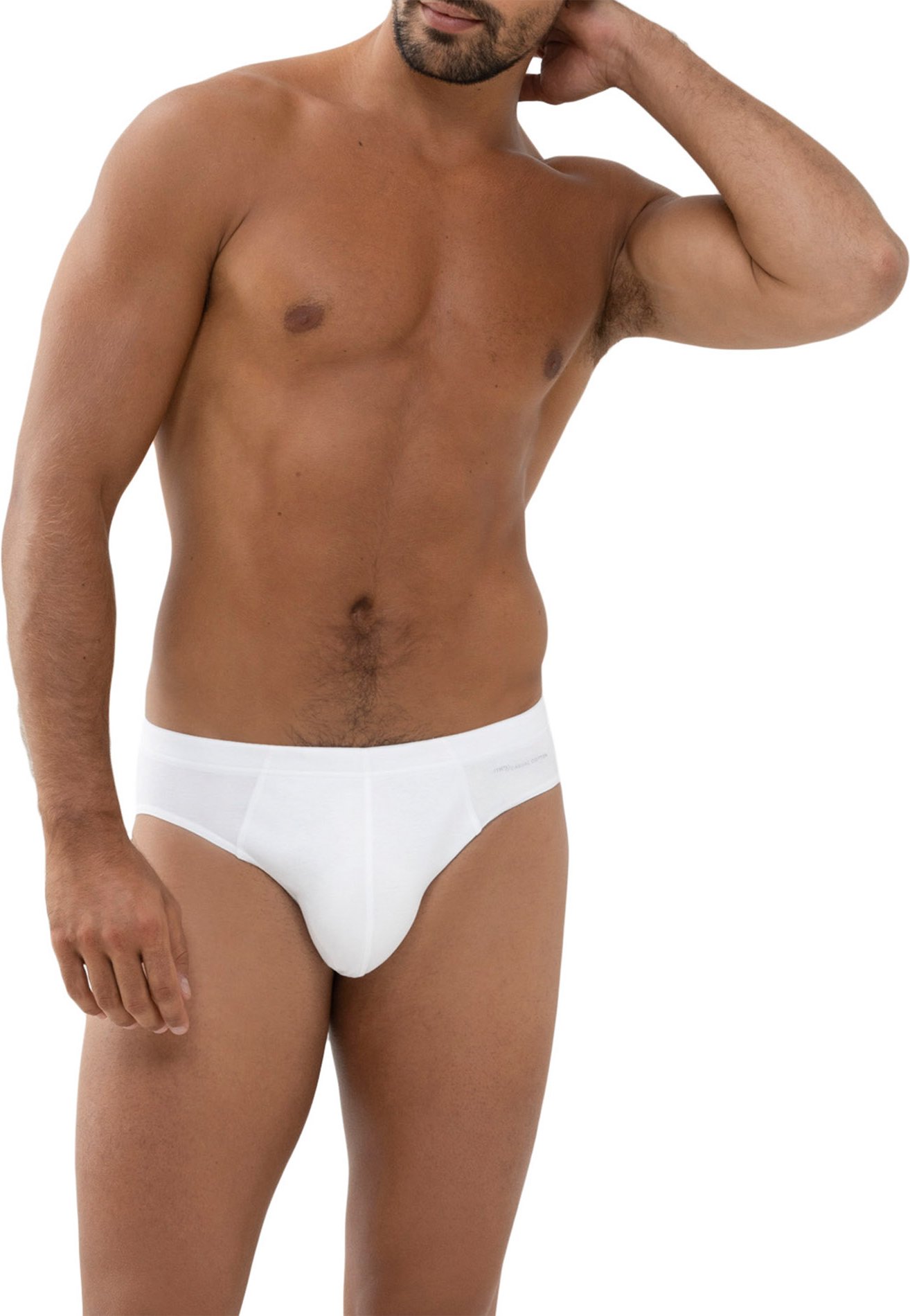 Mey Herren Slip weiß Baumwolle & Mix unifarben