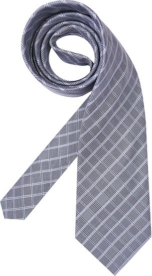CERRUTI 1881 Herren Krawatte grau Gemustert,mit Karos
