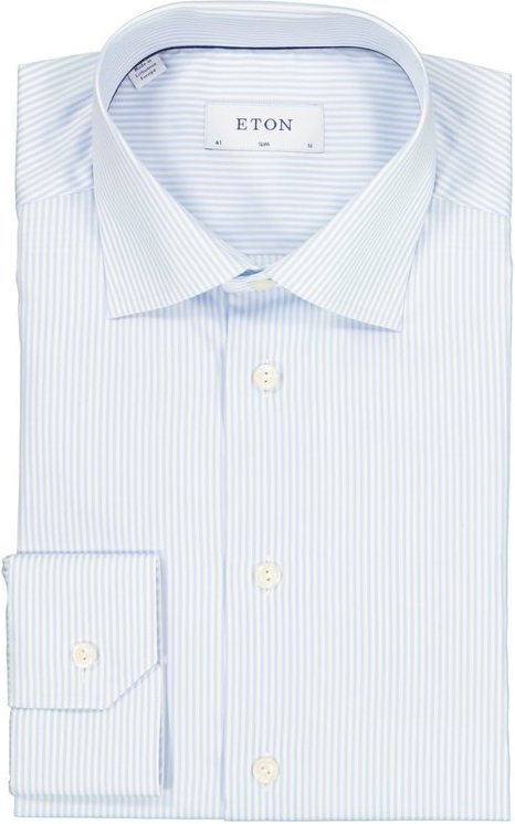 ETON Herren Hemd blau gestreift Slim Fit