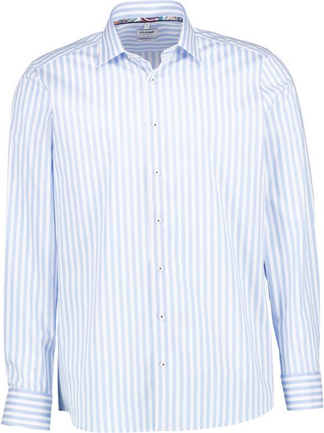 Thumbnail - OLYMP Herren Hemden blau gestreift
