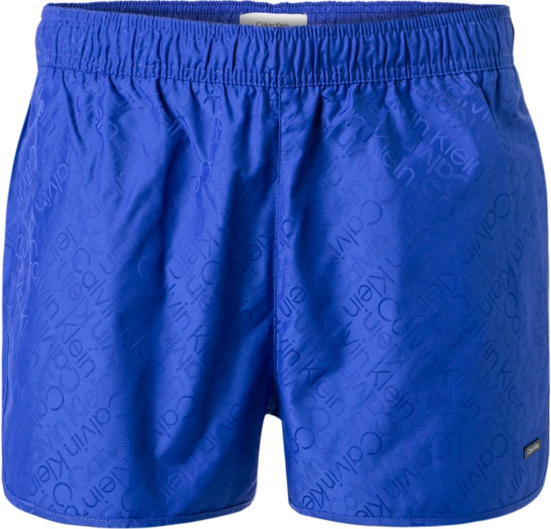 Calvin Klein Herren Badeshorts blau Mikrofaser unifarben