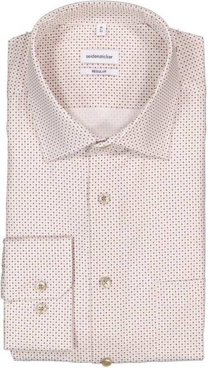 Thumbnail - Seidensticker Herren Hemd beige gemustert