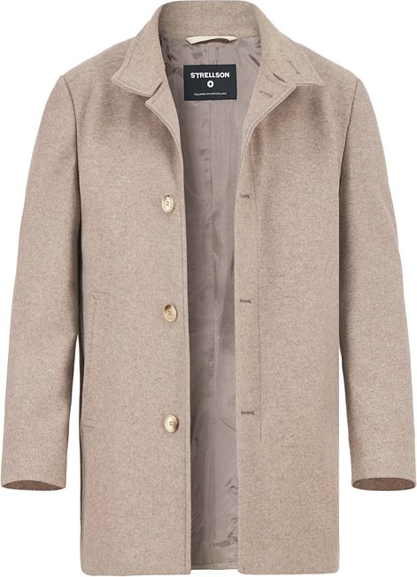 Thumbnail - Strellson Herren Mantel beige unifarben