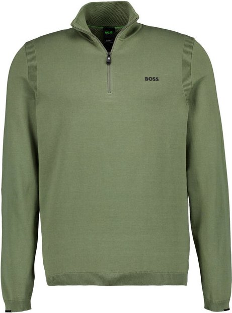 Thumbnail - BOSS Green Herren Troyer grün unifarben