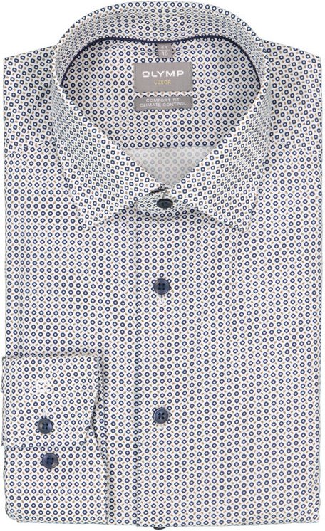 Thumbnail - OLYMP Herren Hemd braun gemustert