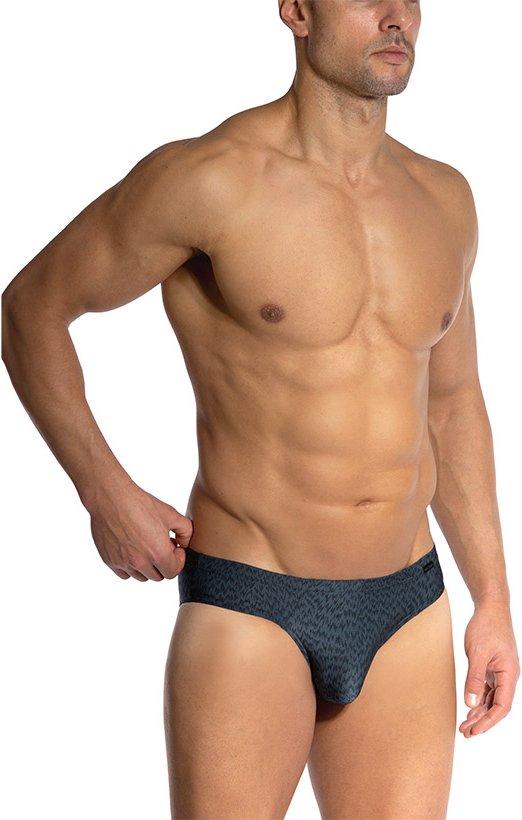 Olaf Benz Herren Slip grau Mikrofaser/Funktion unifarben