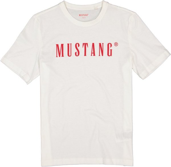 MUSTANG Herren T-Shirt weiß