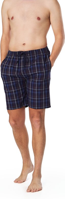 bugatti Herren Schlafanzüge blau Baumwolle & Mix Kariert