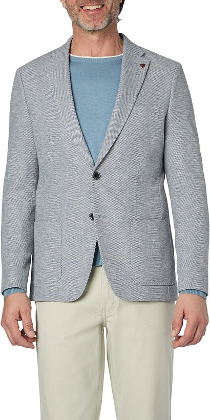 ROY ROBSON Herren Sakko blau meliert Slim Fit
