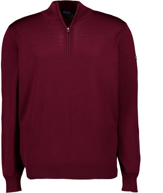 Thumbnail - MAERZ Muenchen Herren Troyer rot unifarben