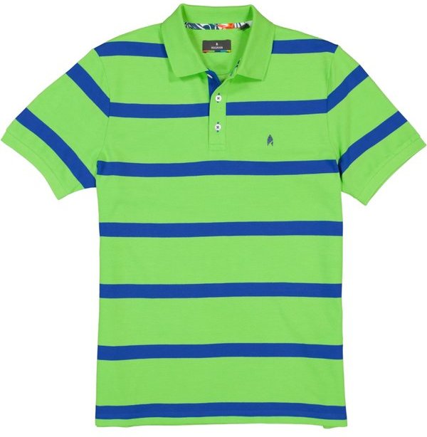 Thumbnail - RAGMAN Herren Polo-Shirt grün gestreift