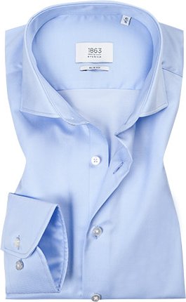 ETERNA Herren Hemd blau Slim Fit