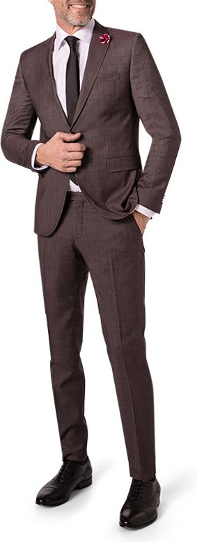 Thumbnail - CG Herren Anzug rot Slim Fit