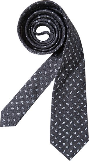 bugatti Herren Krawatte grau Gemustert
