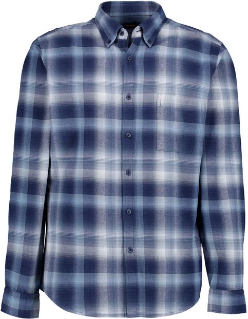 BOSS Orange Herren Hemd blau kariert