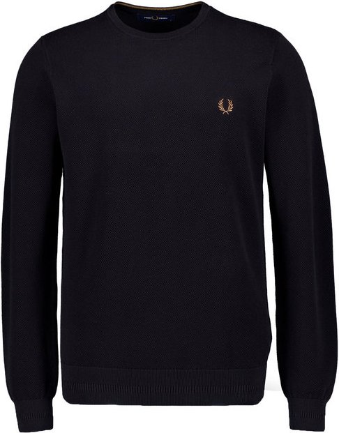 Thumbnail - Fred Perry Herren Pullover schwarz unifarben