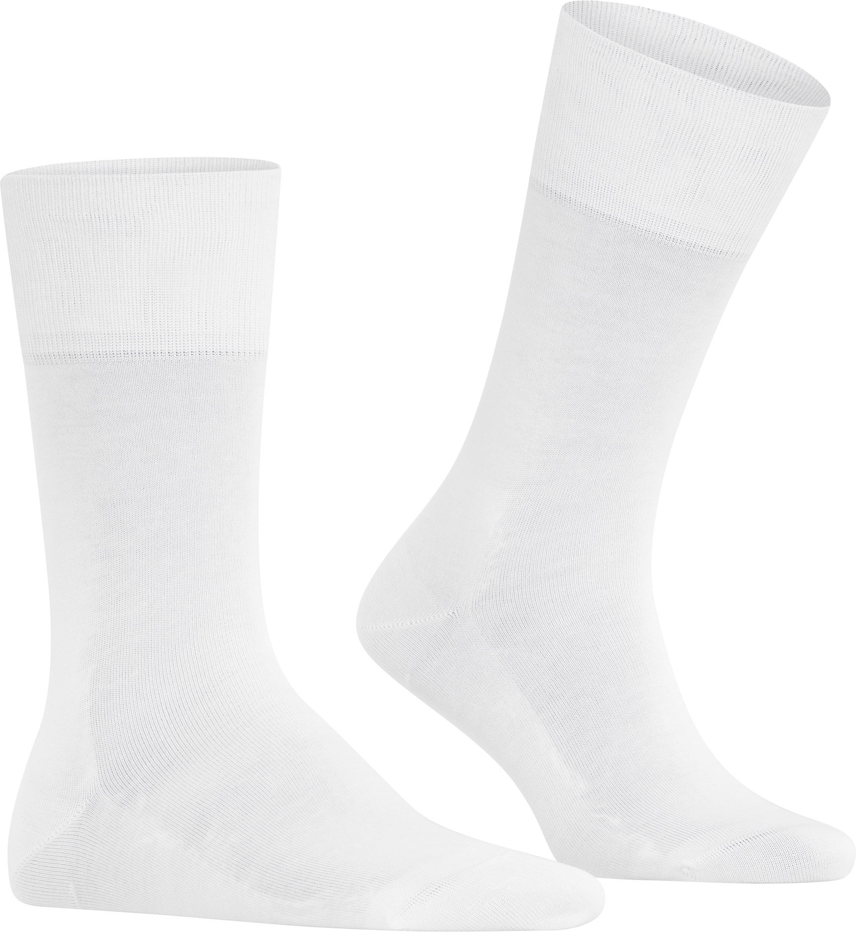 Falke Herren Socken weiß Baumwolle & Mix unifarben