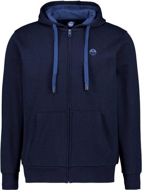 Thumbnail - NORTH SAILS Herren Sweatjacke blau unifarben