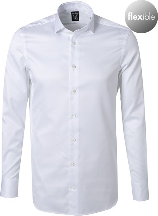 van Laack Herren Hemd weiß Slim Fit