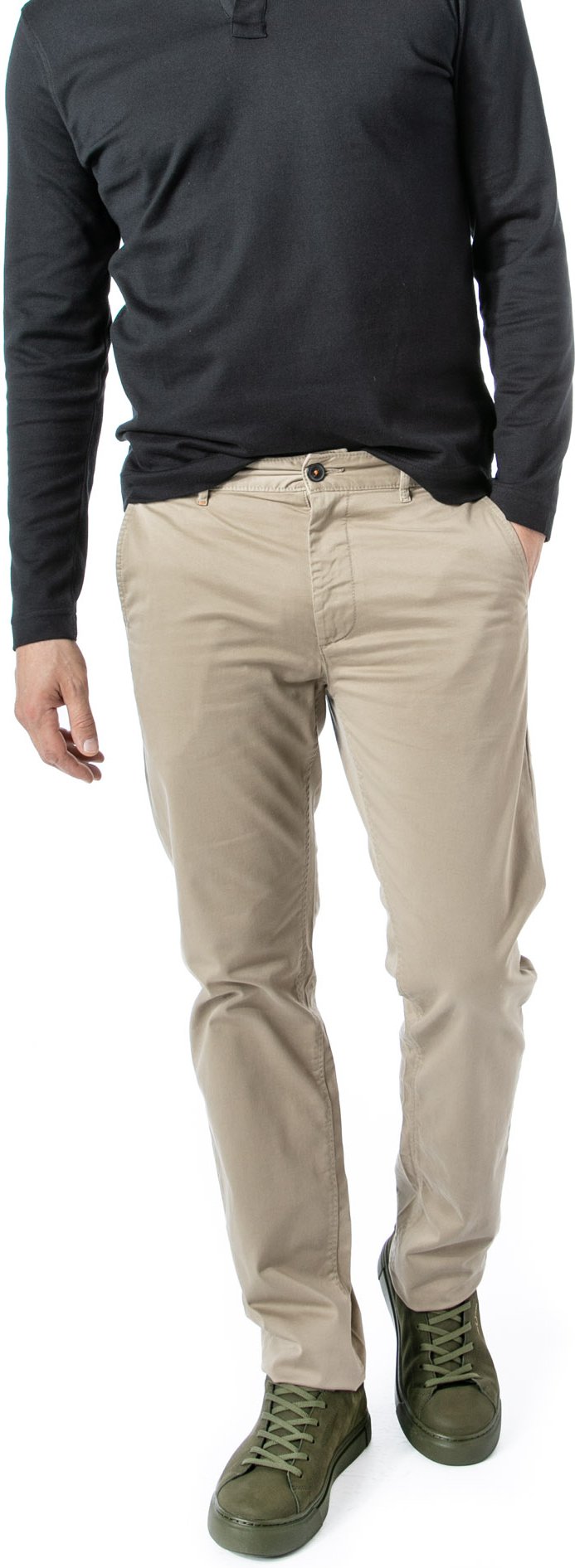 BOSS Orange Herren Chino beige Slim Fit