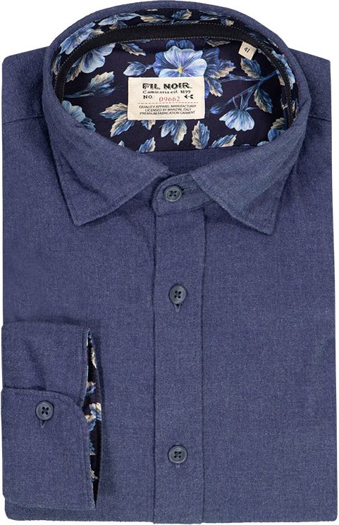 FIL NOIR Herren Hemd blau