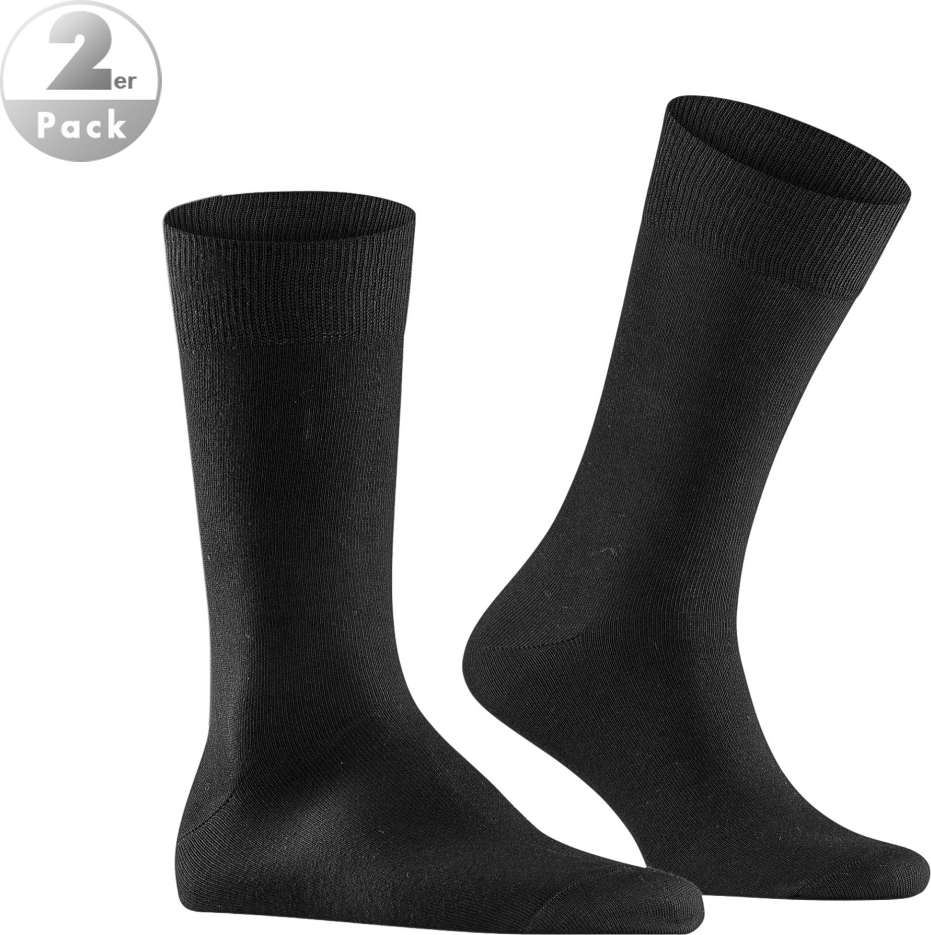 Burlington Herren Socken schwarz Baumwolle & Mix unifarben