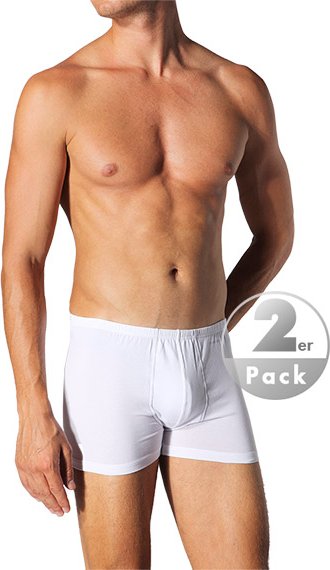 Schiesser Herren Trunks weiß Baumwolle & Mix unifarben