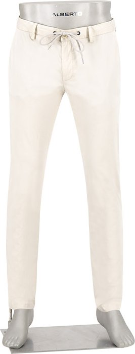 Alberto Herren Hosen beige Slim Fit