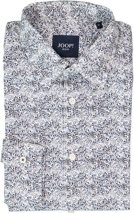 JOOP! Herren Hemd blau gemustert