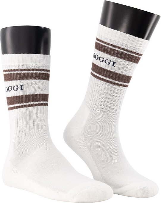 BOGGI MILANO Herren Socken beige,braun Baumwolle & Mix meliert