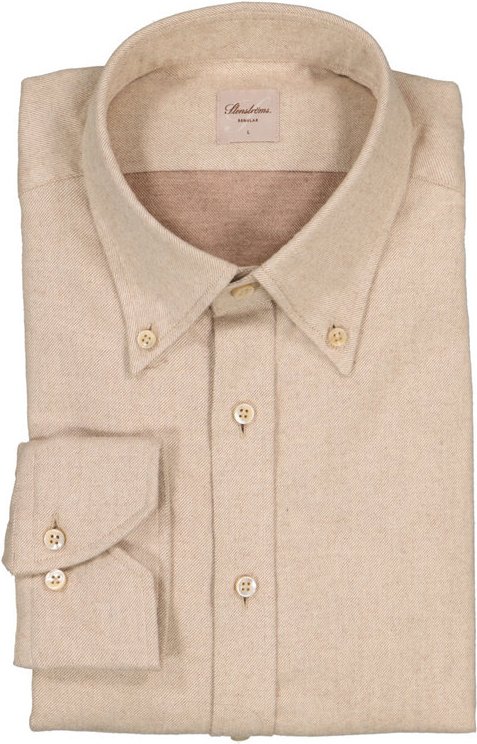 Stenströms Herren Hemd beige meliert