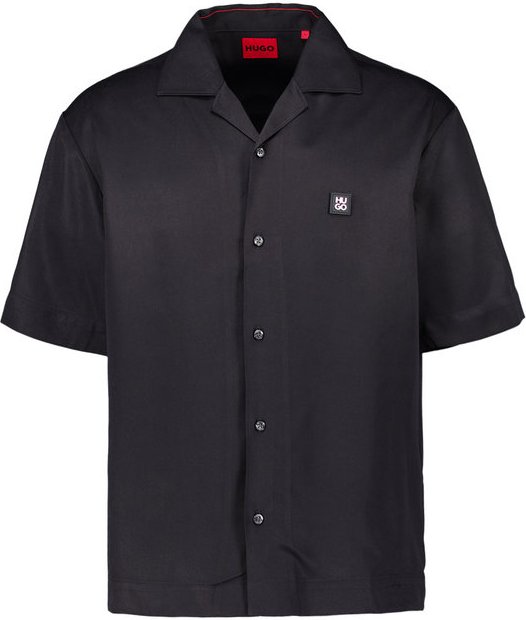 HUGO Herren Hemd schwarz