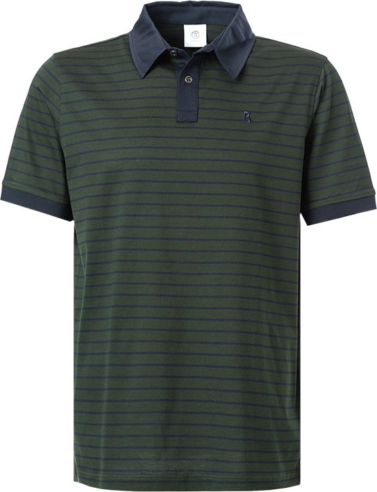 BOGNER Herren Polo-Shirt grün gestreift