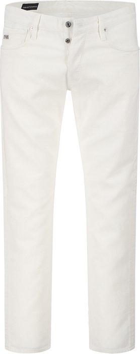 EMPORIO ARMANI Herren Jeans weiß Slim Fit