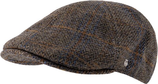 Roeckl Herren Mützen/Caps/Hüte braun Woll-Stoff kariert