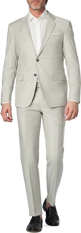 JOOP! Herren Anzug beige meliert Slim Fit