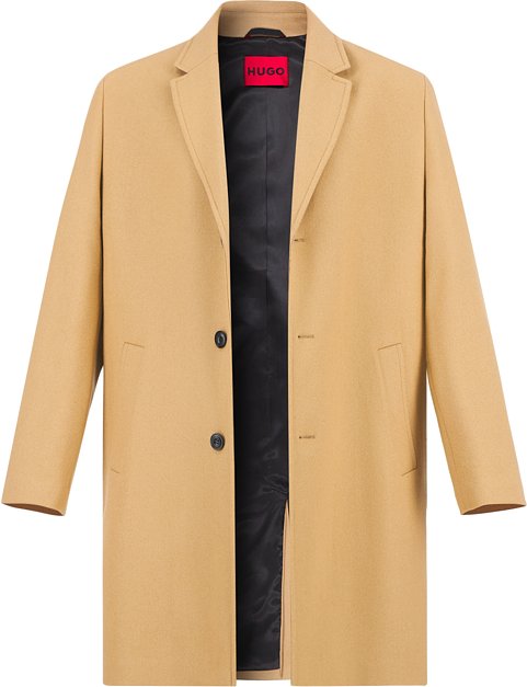 Thumbnail - HUGO Herren Mantel beige unifarben