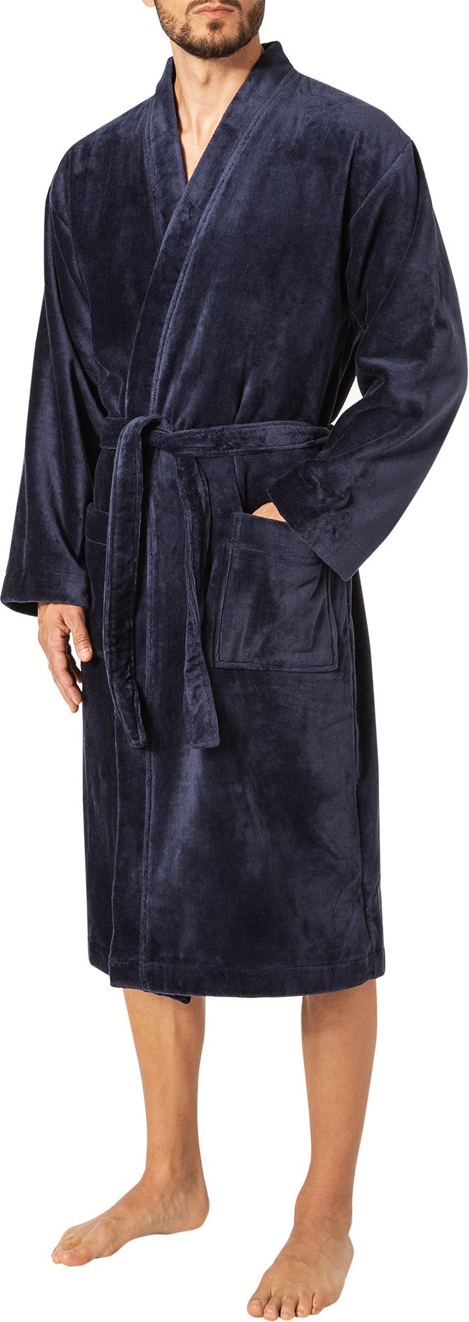 CALIDA Herren Bademäntel/-tücher blau Baumwolle & Mix unifarben