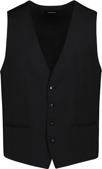Thumbnail - BOSS Black Herren Weste schwarz Slim Fit
