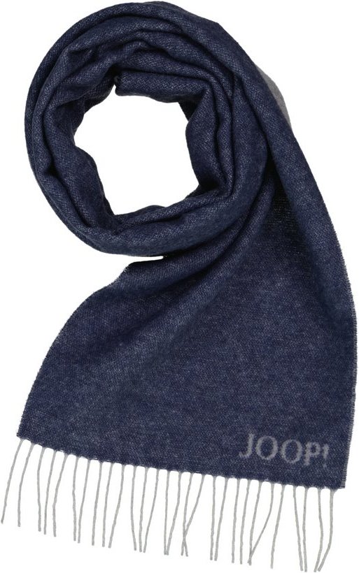 JOOP! Herren Schal blau Woll-Stoff meliert